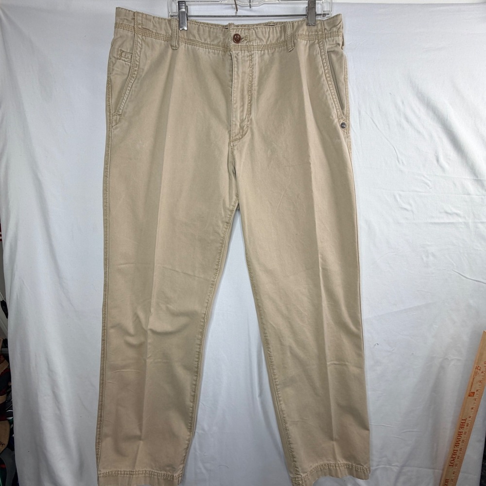 Timberland Chino Pants 38/32 Tan Khaki Cotton Straight Leg Casual